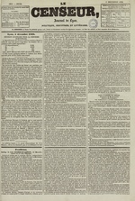 Le Censeur : journal de Lyon, politique, industriel et littéraire, N°1251, pp. 1