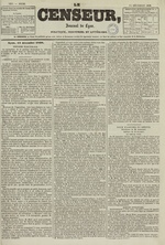 Le Censeur : journal de Lyon, politique, industriel et littéraire, N°1257