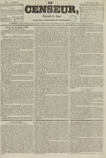 Le Censeur : journal de Lyon, politique, industriel et littéraire, N°1258