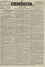 Le Censeur : journal de Lyon, politique, industriel et littéraire, N°1263