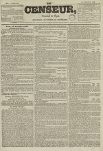 Le Censeur : journal de Lyon, politique, industriel et littéraire, N°1266, pp. 1