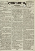 Le Censeur : journal de Lyon, politique, industriel et littéraire, N°1265, pp. 1