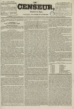 Le Censeur : journal de Lyon, politique, industriel et littéraire, N°1267, pp. 1