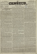 Le Censeur : journal de Lyon, politique, industriel et littéraire, N°1271, pp. 1