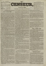 Le Censeur : journal de Lyon, politique, industriel et littéraire, N°1276, pp. 1