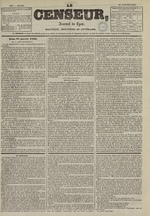 Le Censeur : journal de Lyon, politique, industriel et littéraire, N°1297, pp. 1