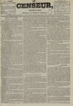 Le Censeur : journal de Lyon, politique, industriel et littéraire, N°1304, pp. 1