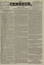 Le Censeur : journal de Lyon, politique, industriel et littéraire, N°1314, pp. 1