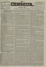 Le Censeur : journal de Lyon, politique, industriel et littéraire, N°1316, pp. 1