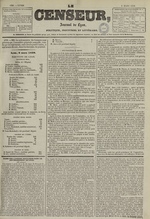 Le Censeur : journal de Lyon, politique, industriel et littéraire, N°1325, pp. 1