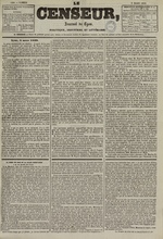 Le Censeur : journal de Lyon, politique, industriel et littéraire, N°1329, pp. 1