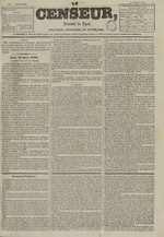 Le Censeur : journal de Lyon, politique, industriel et littéraire, N°1336, pp. 1