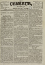 Le Censeur : journal de Lyon, politique, industriel et littéraire, N°1338, pp. 1