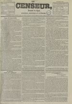 Le Censeur : journal de Lyon, politique, industriel et littéraire, N°1348, pp. 1