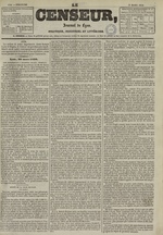 Le Censeur : journal de Lyon, politique, industriel et littéraire, N°1350, pp. 1