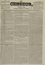 Le Censeur : journal de Lyon, politique, industriel et littéraire, N°1387, pp. 1