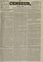 Le Censeur : journal de Lyon, politique, industriel et littéraire, N°1399, pp. 1