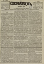 Le Censeur : journal de Lyon, politique, industriel et littéraire, N°1401, pp. 1