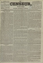 Le Censeur : journal de Lyon, politique, industriel et littéraire, N°1405, pp. 1