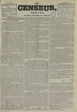 Le Censeur : journal de Lyon, politique, industriel et littéraire, N°1425, pp. 1