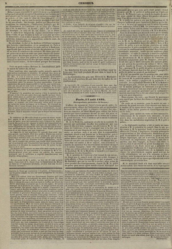 
						Affichage en mode lecture de la page
					