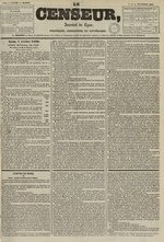 Le Censeur : journal de Lyon, politique, industriel et littéraire, N°1510, pp. 1
