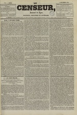 Le Censeur : journal de Lyon, politique, industriel et littéraire, N°1559, pp. 1