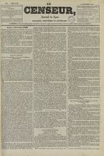 Le Censeur : journal de Lyon, politique, industriel et littéraire, N°1562, pp. 1