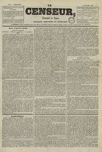 Le Censeur : journal de Lyon, politique, industriel et littéraire, N°1584