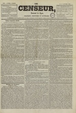 Le Censeur : journal de Lyon, politique, industriel et littéraire, N°1585