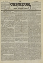 Le Censeur : journal de Lyon, politique, industriel et littéraire, N°1586