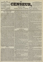 Le Censeur : journal de Lyon, politique, industriel et littéraire, N°1587