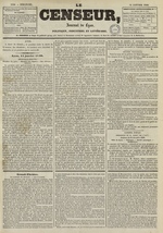 Le Censeur : journal de Lyon, politique, industriel et littéraire, N°1590