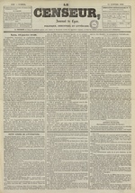 Le Censeur : journal de Lyon, politique, industriel et littéraire, N°1589