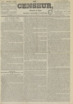 Le Censeur : journal de Lyon, politique, industriel et littéraire, N°1593