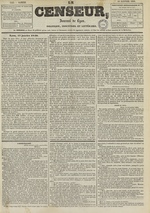 Le Censeur : journal de Lyon, politique, industriel et littéraire, N°1595