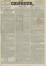 Le Censeur : journal de Lyon, politique, industriel et littéraire, N°1599