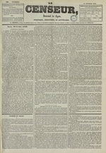 Le Censeur : journal de Lyon, politique, industriel et littéraire, N°1624, pp. 1