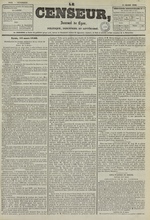 Le Censeur : journal de Lyon, politique, industriel et littéraire, N°1642, pp. 1