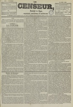 Le Censeur : journal de Lyon, politique, industriel et littéraire, N°1669, pp. 1