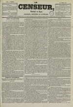 Le Censeur : journal de Lyon, politique, industriel et littéraire, N°1681, pp. 1