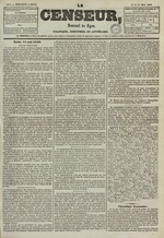 Le Censeur : journal de Lyon, politique, industriel et littéraire, N°1697, pp. 1