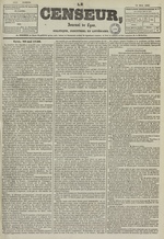 Le Censeur : journal de Lyon, politique, industriel et littéraire, N°1711, pp. 1