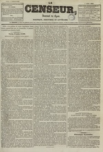Le Censeur : journal de Lyon, politique, industriel et littéraire, N°1718, pp. 1