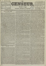 Le Censeur : journal de Lyon, politique, industriel et littéraire, N°1733, pp. 1