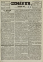 Le Censeur : journal de Lyon, politique, industriel et littéraire, N°1738, pp. 1