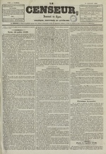 Le Censeur : journal de Lyon, politique, industriel et littéraire, N°1747, pp. 1