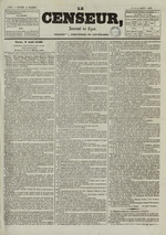 Le Censeur : journal de Lyon, politique, industriel et littéraire, N°1767, pp. 1