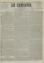 Le Censeur : journal de Lyon, politique, industriel et littéraire, N°1795, pp. 1