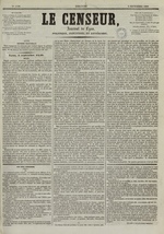 Le Censeur : journal de Lyon, politique, industriel et littéraire, N°1796, pp. 1